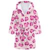 Children's Long Bathrobe Printed Flannel Pajamas