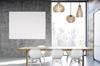 MODERN WOODEN CEILING HANGING LAMP MIX LED