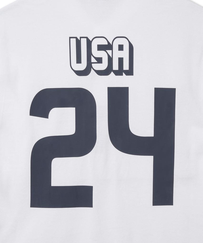 POLO RALPH LAUREN Классический крой Футболка Usa Polo - Белый