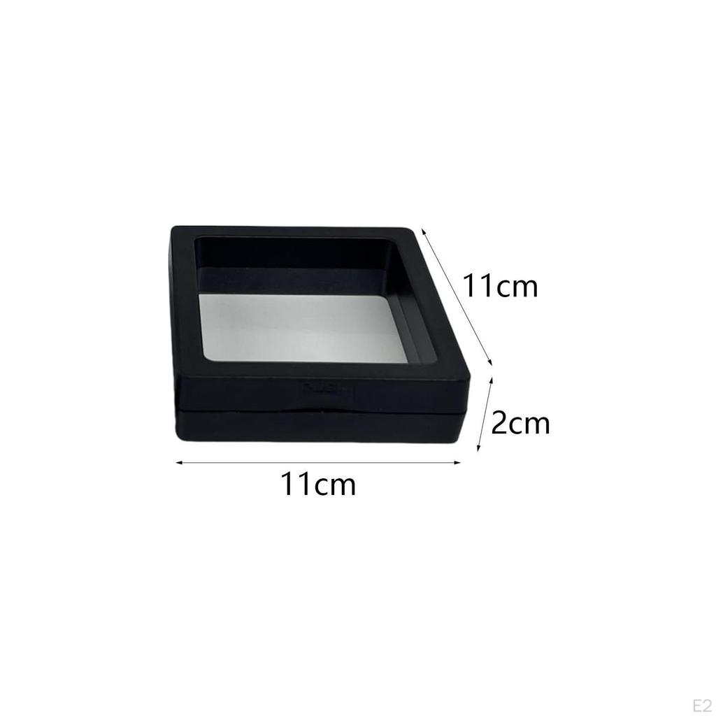 Подставка для дисплея в рамке, коробка из 3D-тонкой пленки, прозрачные подставки для монет для броши, медали