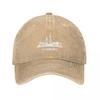 Hamburg City Skyline Extended Version White Baseball Cap Visor Beach Outing Hat Luxury Brand Black WoUnisexs Beach Outlet Unisexs