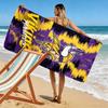 Minnesota Vikings Print Beach Towel, Large Soft Quick Dry Towel for Beach Camping Swimming