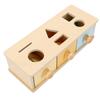 Object Permanence Drawer Shape Sorter Educational Wooden Object Permanence Box for Toddler Object Permanence Box