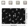 1 piece of Bobo-style music note background fabric, made of polyester, suitable for wedding and general decoration purposes