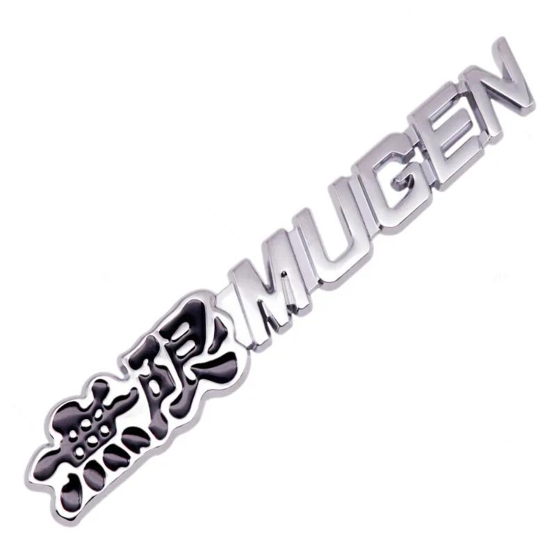 1Pc 3D Metal Mugen Logo Front Grill Rear Trunk Car Emblem Badge Sticker Decal For  Accord Civic CRV Crosstour HRV City Jazz