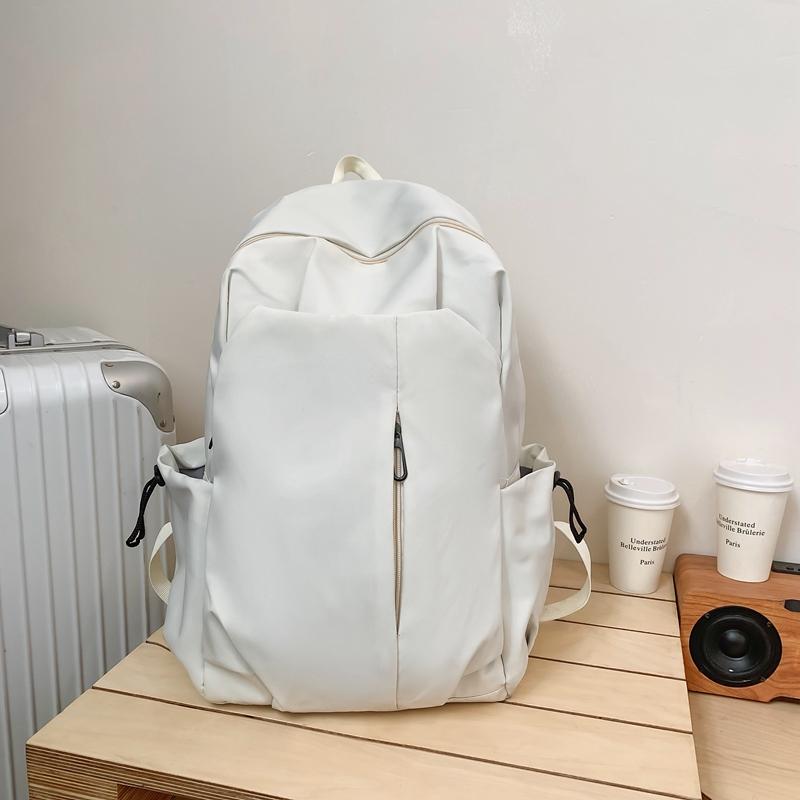 Рюкзак Простой однотонный рюкзак для студентов кампуса Школьный рюкзак