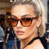 European and American retro style women's fashionable sunglasses trend versatile summer sun shading and UV protection lightweigh