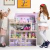 Deluxe Wooden Kids Doll House with 13 Piece Furnitures Cottage Children Girls Dollhouse Entertainment Imagination Toy Game