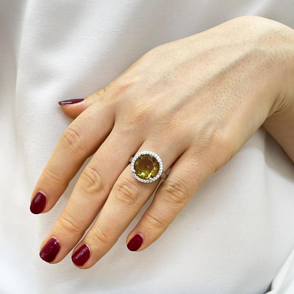 Комплект серебряных украшений из султанитового камня 12 мм, комплект ювелирных изделий с изменяющим цвет камнем, серьга из султанита + кольцо + кулон + ожерелье, турецкая диаспора