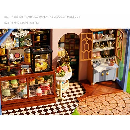 (t-FREAK) Dollhouse DIY Kit Set Miniature ROSE GARDEN TEA HOUSE (A-068)