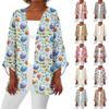Женская повседневная и модная легкая куртка средней длины с принтом, кардиган, кардиган