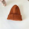 Модная однотонная универсальная вязаная шапка для мужчин и женщин, повседневная модная ретро-трендовая термошапка, шерстяная холодная шапка