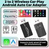 НОВЫЙ 2TO2 беспроводной адаптер CarPlay для Android Auto беспроводной адаптер Smart Mini Box Plug And Play автоматическое подключение для универсального