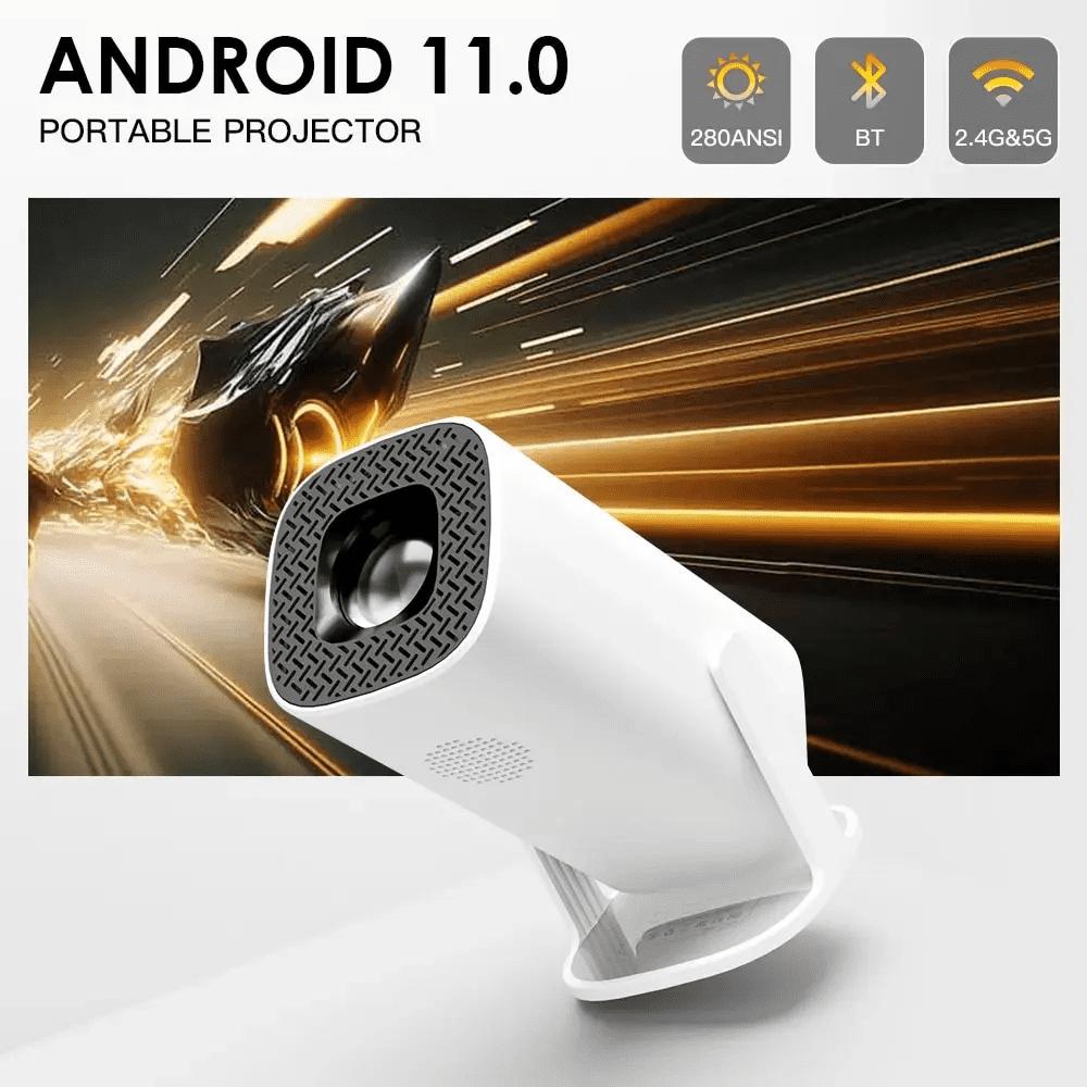 P30 Smart Mini Projector Android 11 WiFi 6 Поддержка 4K 1080P BT5.0 Проектор 1208*720P Портативный карманный проектор для домашнего кинотеатра