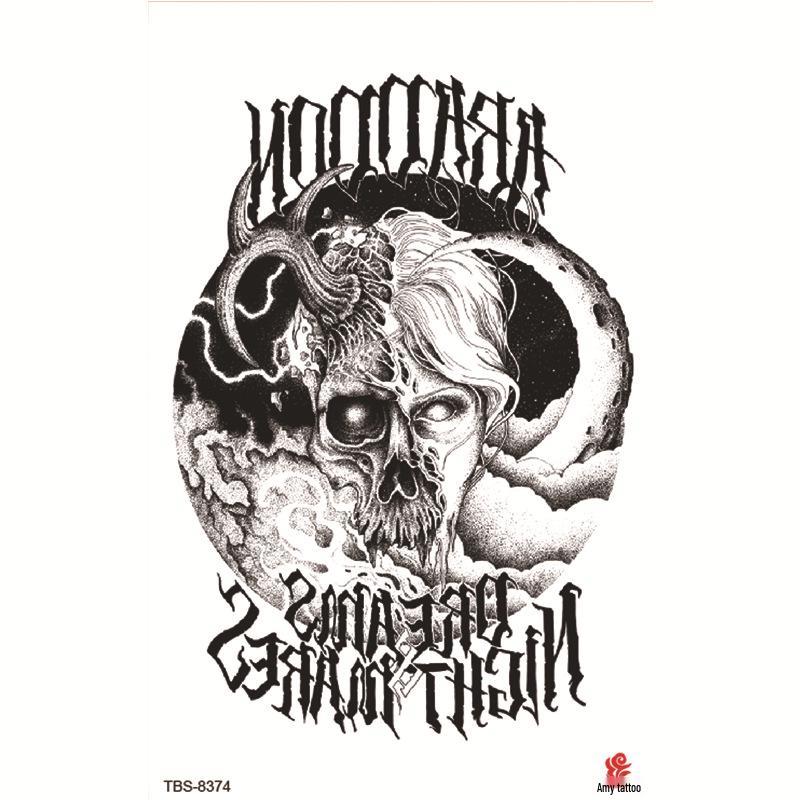 Набор маленьких водостойких тату-наклеек с тотемами и символами для предплечья