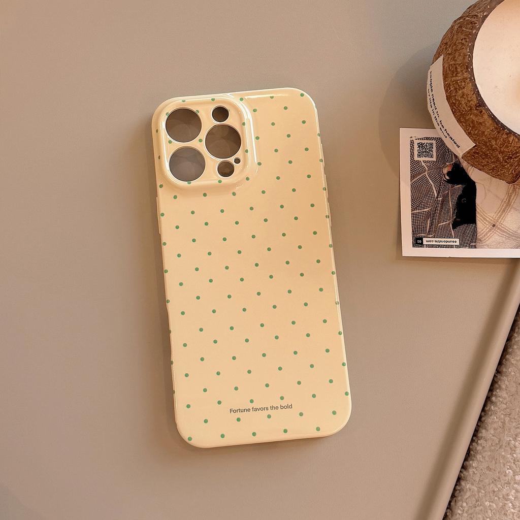 Dopamine Polka Dot Suitable for Iphone16promax Mobile Phone Case Apple 15 Philin 13 Soft Sleeve 14 Korean 11