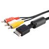 Соединительный кабель RGEEK PS2 PS3 AV на RCA Composite для Sony Playstation 2 PS3(6 футов) можно просмотреть на телевизоре/мониторе