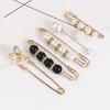 6Pcs Waist Buckles Nail-Free No Sew Shiny Wide Uses Decoration Make Tighter Women Girls Faux Pearl Brooch Pins Clothing Accessories