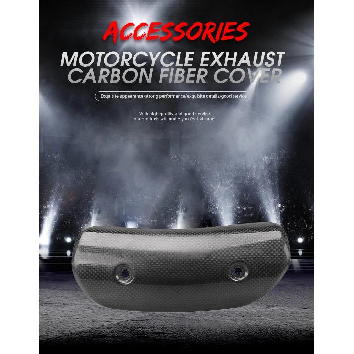 Motorcycle Exhaust Carbon Fiber Protector Heat Shield BMW S1000RR 10-20 Muffler Cover Middle Pipe Connection