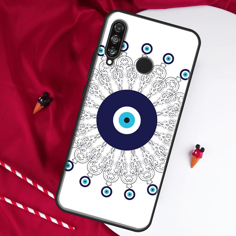 Чехол с Назар Бонукку (глаз Фатимы) для Huawei Nova Y61 Y70 Y90 Y60 Y72 Y91 12s 12i 11i 7i 8i 9 10 SE P60 Pro P30 P40 Lite