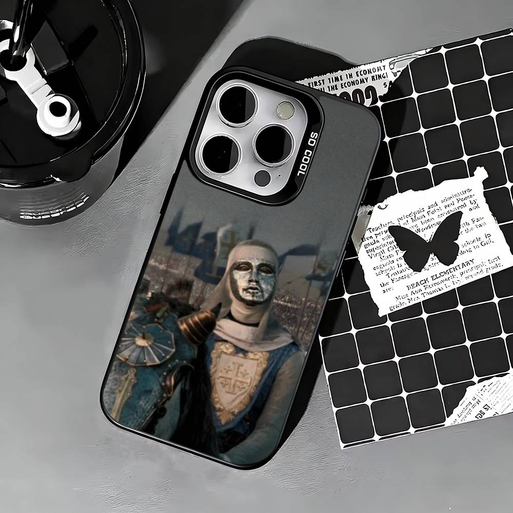 Крутой чехол для телефона с изображением Балдуина IV Иерусалимского для iPhone 17,16,15,14,13,12,11 Plus,Pro Max,XS,Цветной серебристый чехол для телефона