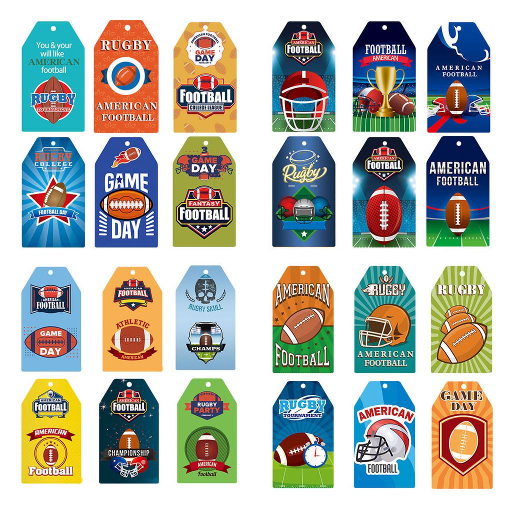 Бумажные Тематические Регби Бирки для Подвешивания Украшения для Вечеринки для Оформления Мероприятия