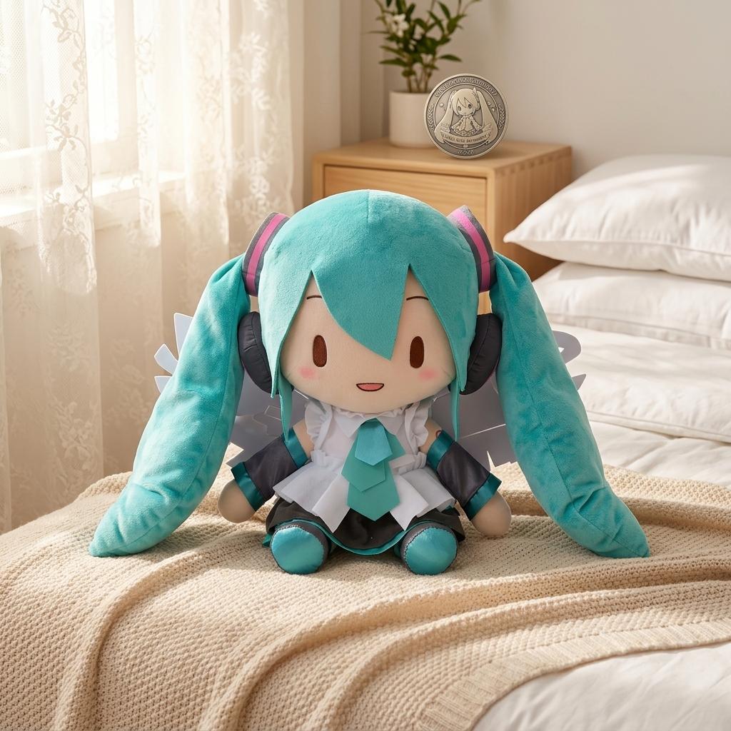 Miku Fuwa Petit 16th Anniversary Ver Authentic Genuine Original 40cm PP Cotton Filled Soft Plush Doll Stuffed Toy
