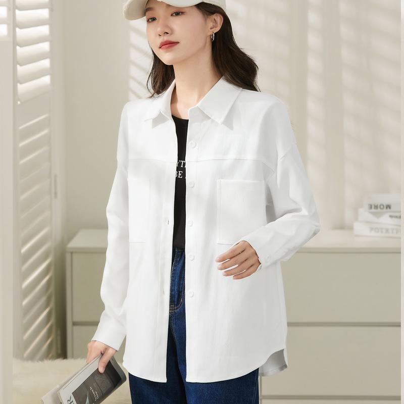 Женская вельветовая рубашка, пальто, осень/зима, корейская свободная повседневная верхняя одежда с длинными рукавами, рубашки, топ