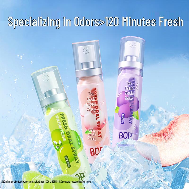 bop Tea Polyphenol Breath Freshener Spray 3-Pack