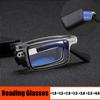 Anti Blue Light Folding Reading Glasses Men Metal Round Square Eyewear Presbyopia Eyeglasses Diopter +1.0 To +4.0 with Box