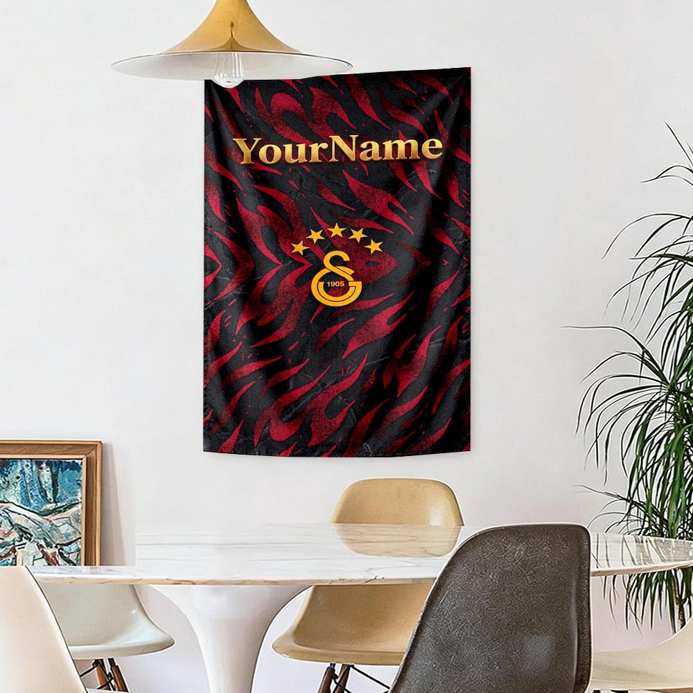 Galatasaray Custom Your Name Wall Decor Tapestry Art For Pet Memorial Birthdaywedding Party Backdrop Family Gift