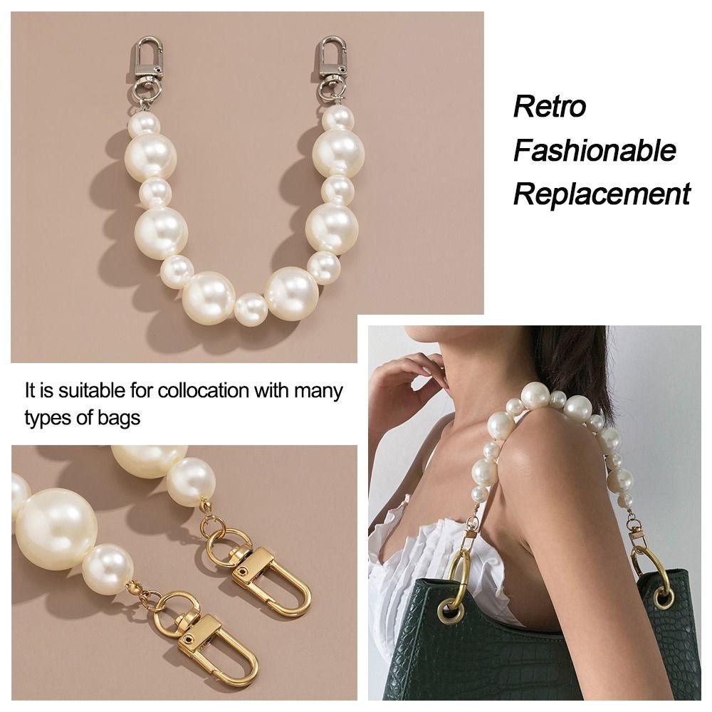 Металлические сменные ручки, имитация жемчуга, украшение для сумки, сумка на ремне, цепочка, ремень для сумки