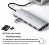 12-в-1 док-станция Type-C с двойным HDMI, DP, концентратором 3.0 и Ethernet RJ45 для тройного дисплея