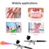 Portable Double Action Airbrush Nozzles Sprays Guns Pen for Model Cake Nail Car Painting Beauty Inkjet Nail Art Crafts