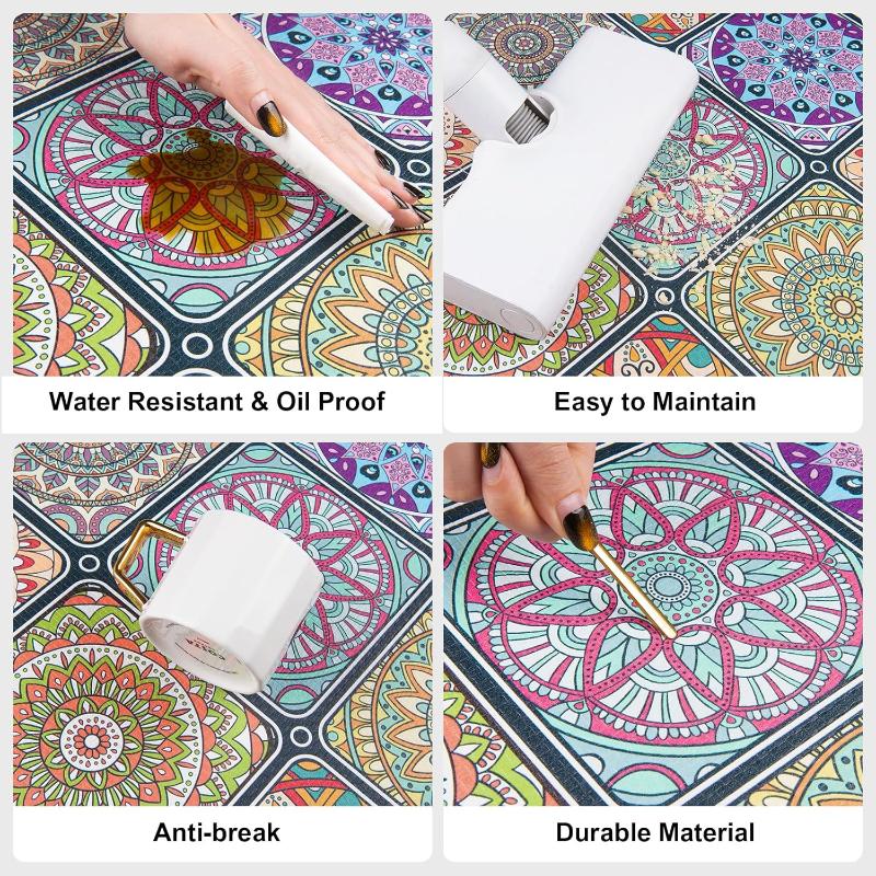 Kitchen Rugs Floor Mat Kitchen Mats Set Non-Slip Washable,Indoor Doormats Area Rugs for Kitchen Bedroom Bathroom Carpet