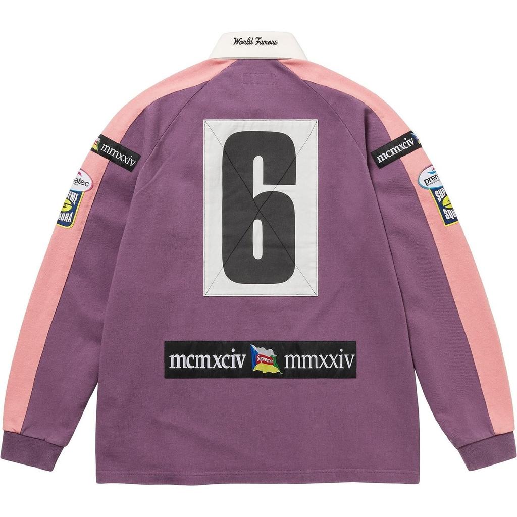 Supreme FW24 НЕДЕЛЯ14 Регби с полосками на груди Унисекс SUP-FW24-236