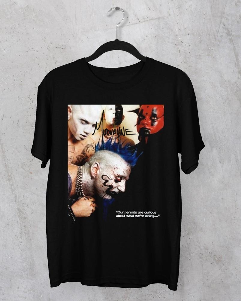 Черная графическая футболка Mudvayne Унисекс Все размеры от S до 5XL 3F716 ГОРЯЧИЙ ТОВАР Унисекс Футболка