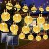 Waterproof Solar Bubble Ball LED String Lights for Outdoor Christmas & Camping Decor