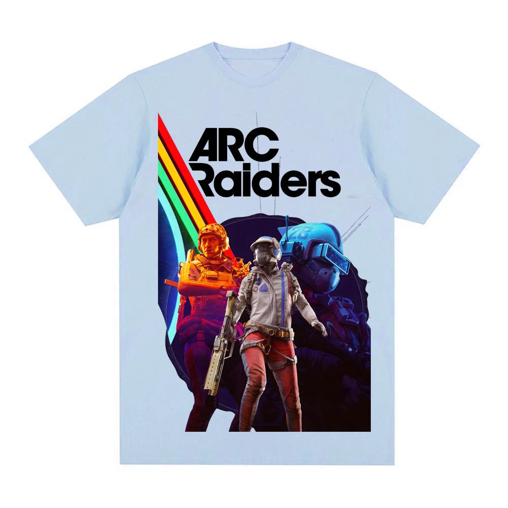 Игровая футболка ARC Raiders 2025 Новая Высококачественная Игровая Графическая Печать Футболка 100% Хлопок Удобная Круглая Шея Мягкие Футболки