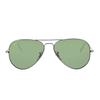 Ray-Ban Thin Frame Temples Metal Aviator Sunglasses Unisex Couple Silver