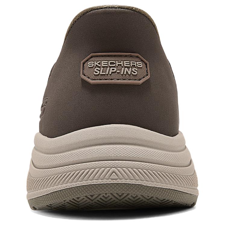 Skechers Слипоны Универсальные Удобные Прочные Низкие Повседневная Обувь Мужские кроссовки Коричневый 205803-BRN