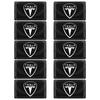 XLGJS1 10Pcs 3D Epoxy Badge Emblem Car Interior/Exterior Decorative Stickers for Tesla Model 3 Model S Model X Y Roadster Hub Caps