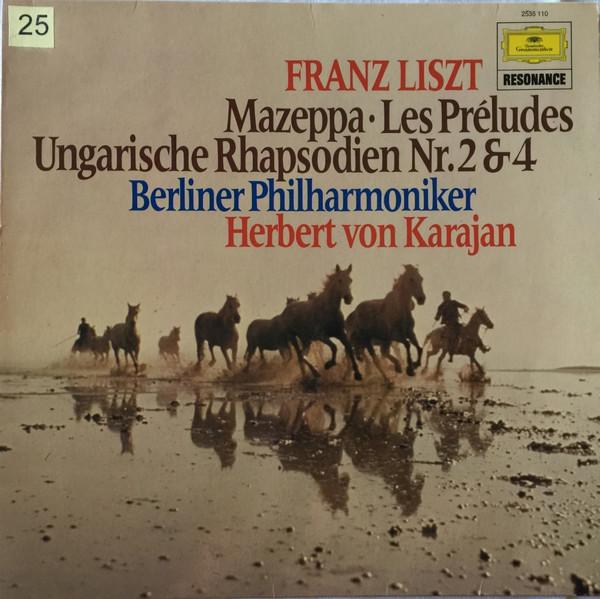 LP Пластинка ФРАНЦ ЛИСТ - БЕРЛИНСКИЙ ФИЛАРМОНИЧЕСКИЙ ОРКЕСТР - Мазепа - Прелюды - Венгерская 2535110 Deutsche Grammo 1975 Германия Классика Б/У