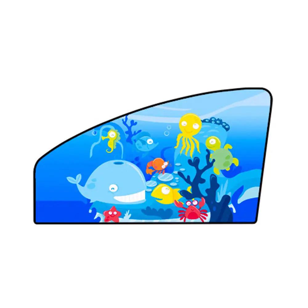 Милый мультфильм магнитные автомобильные шторы на боковые окна москитная сетка солнцезащитный козырек защита от ультрафиолета солнцезащитная сетка автомобильная штора для детей и малышей