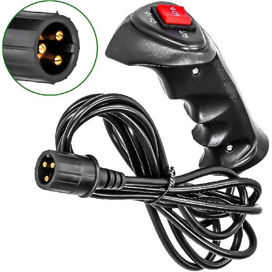 Пульт управления лебедкой, 3-контактный штекер, Пульт дистанционного управления электрической лебедкой с кабелем 9,2 фута для автомобиля, внедорожника