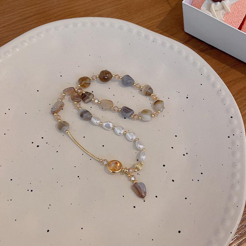 Imitation Pearl Double Layer Bracelet for Women - Retro Beaded High-End Jewelry