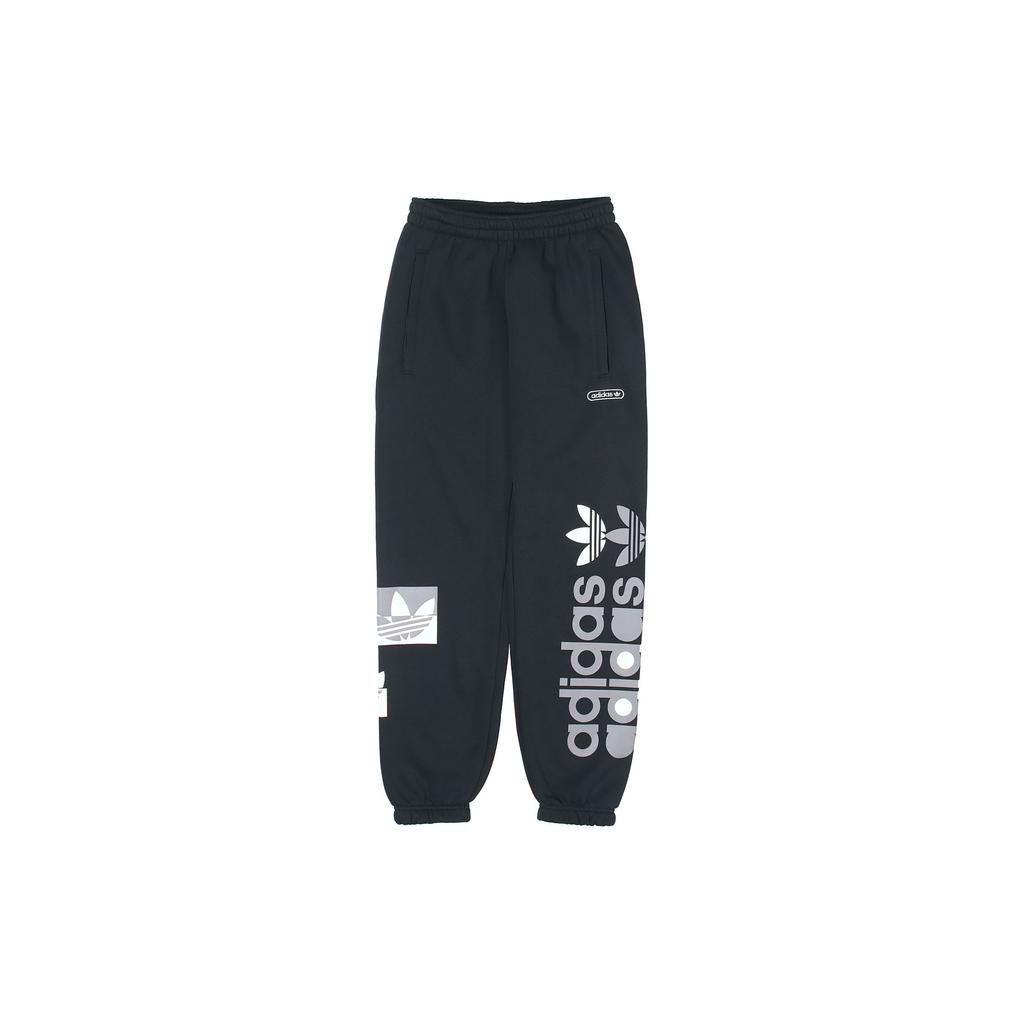 Adidas Originals Trefoil Fleece Sweatpants With Elastic Cuffs And Waist Men Bottoms Black GN3873