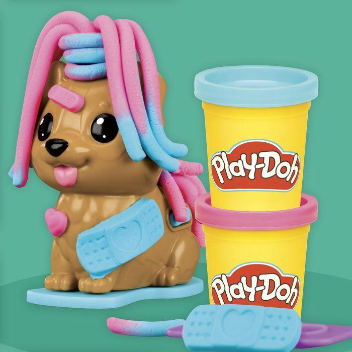 Playdoh 4 mini coffrets classiques, Coffret coiffeur, vétérinaire, glaces et Fun factory, loisirs créatifs, Classique, dès 3 ans