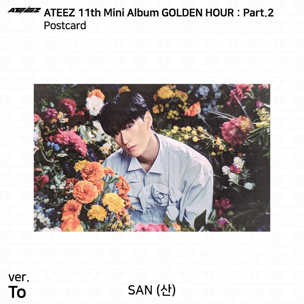 ATEEZ 11-й мини-альбом Golden Hour Pt.2 To Diary For Ver Фотокарта Почтовая открытка