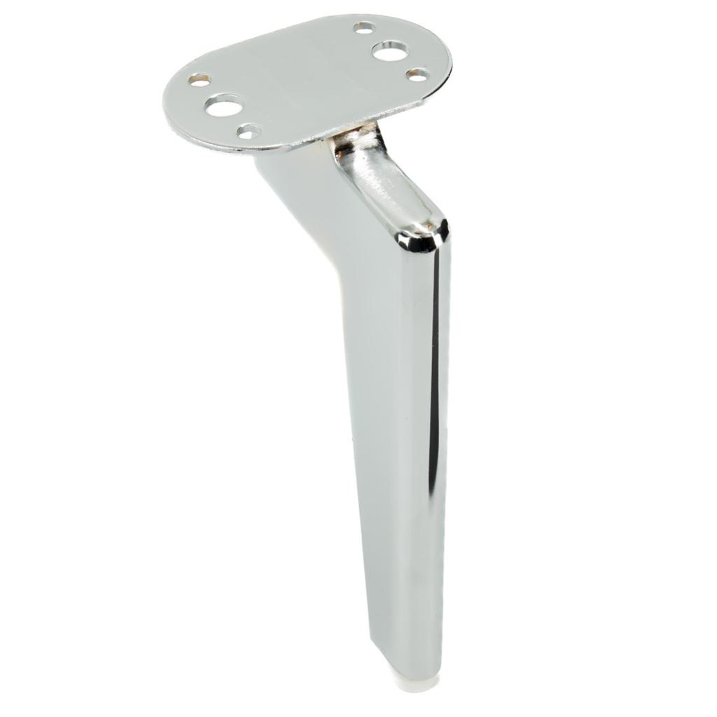Loft furniture leg silver chrome height 15 cm